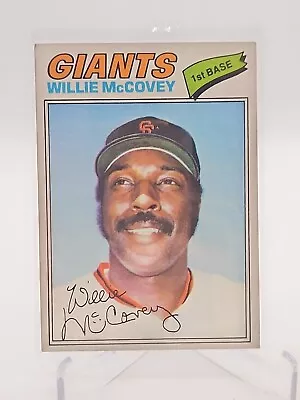 1977 Topps #547 Willie McCovey. Vintage San Francisco Giants Baseball Card  • $1.75