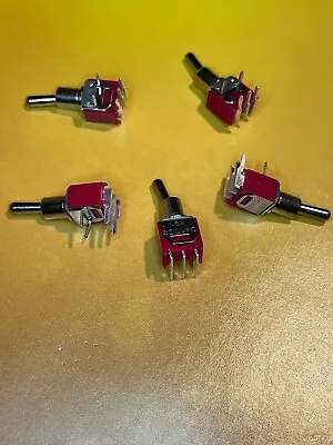 5 PCs SPDT MINI MICRO TOGGLE Switch ON-ON SOLDER LUG High Quality USA NEW! • $12.69