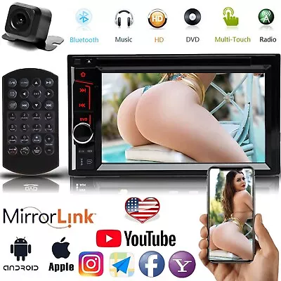 $107.76 • Buy 6.2  2Din Car Stereo DVD Player Radio Bluetooth Mirrorlink-GPS+Camera For BMW
