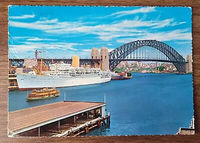 P & O Orient Lines - Iberia & Harbour Bridge Sydney. Postcard • £4.99