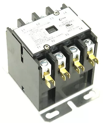 Yc-cn-pbc404-3 Definite Purpose Contactor 40a 4pole 208-240v Coil 40 Fla 50 Res • $49.99