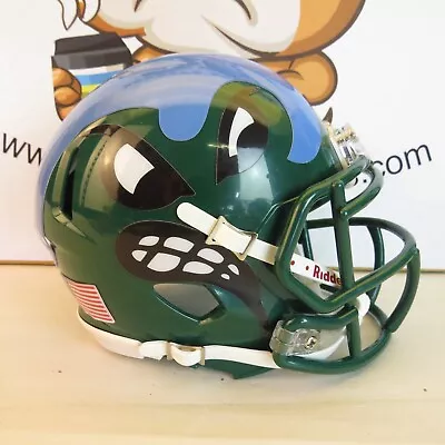 Tulane Green Wave Custom Mini Helmet AMP Style Decals On Green • $59