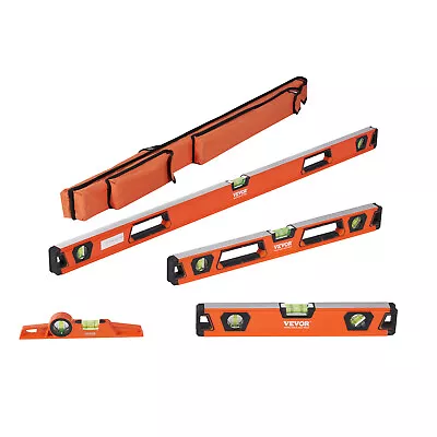 Magnetic Torpedo Level 10/16/24/48  Bubble Spirit Level Set Aluminum Alloy Tool • $69.99