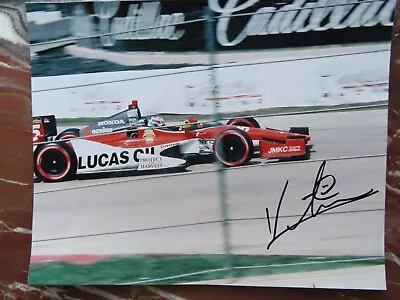 Signed Autographed 8 X 10 Photo Indy 500 Race Car Driver Tristan Vautier • $4.95