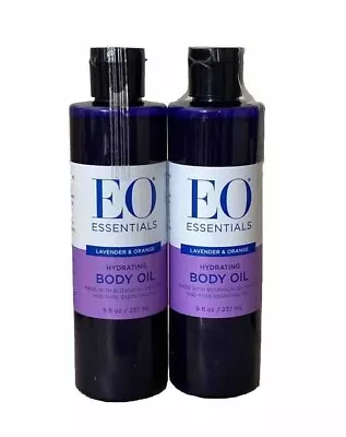 Lot Of 2 EO Essentials Body Oil Lavender & Orange 8 Fl Oz • $32.87
