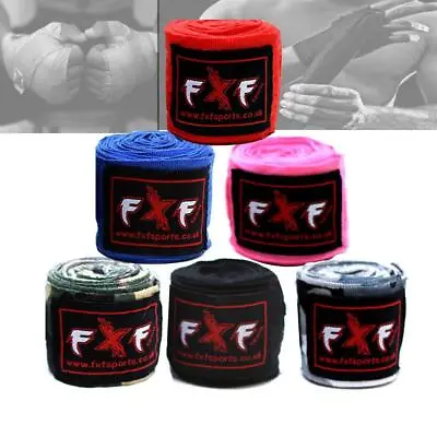 Power Hand Wraps Inner Gloves Bandages MMA Boxing Muay Thai Mexican Stretch • £3.99