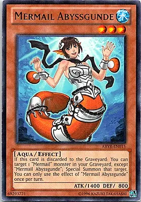 Mermail Abyssgunde ABYR-EN015 Yu-Gi-Oh! Card Light Play Unlimited • $0.99