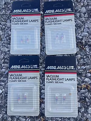 4 PK MAGLITE  Mini Replacment Bulb Lamp 2-Cell AAA 2PK LM3A001 107-000-234 8bulb • $19.99