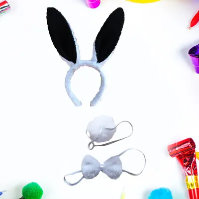 Bunny Cosplay Set Rabbit Bunny Dress Up Cosplay Rabbit Kit Bunny Ears Headwear • £7.99