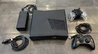 Microsoft XBOX 360 SLIM Black Video Game Console System Bundle Set Kit Xbox 360S • $146.28