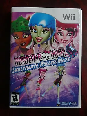 Monster High: Skultimate Roller Maze (Nintendo Wii 2012) *CASE & MANUAL ONLY* • $1.75