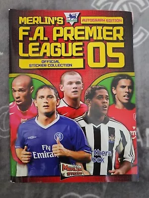 Premier League 2005 Sticker Album Book Merlin Nearly Complete No Writing  • £74.99