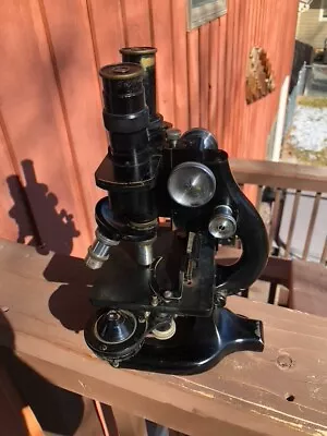 Large Vintage/Antique Spencer Buffalo USA Microscope W/Case And Lenses • $80