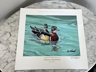 RJ McDonald Tennessee Wood Ducks Signed Lithograph 2011 Ducks Unlimited • $40