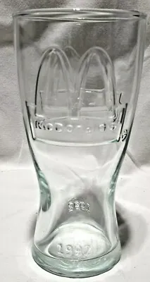 1992 McDonald’s Embossed Glass Golden Arches Vintage Collectible • $10