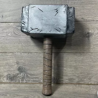 Marvel Thors Hammer Toy Kids Brown Silver Lightweight Plastic 15 Inches • $22.12