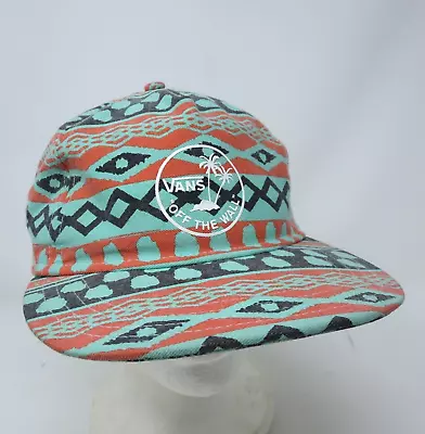 Vans Off The Wall Southwestern Aztec Geometric All Over Print Snapback Hat Cap • $14.39