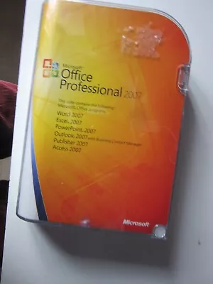 Microsoft Office 2007 Professional Word Excel Outlook - Software & License • £35