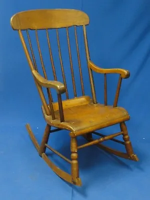 Antique Rustic Boston  Rocking Rocker Chair * Rare Find • $650