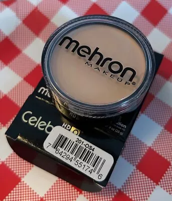 New In Box Mehron Hd Celebre Pro Cream Foundation  (os4 Medium Lite Olive) J42c7 • $7.99