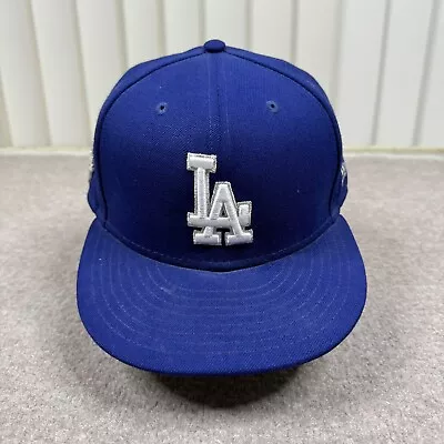 LA Dodgers Hat Cap Adult Fitted Size 8 Blue MLB Baseball New Era Unisex • $19.76