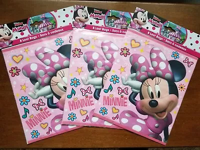 Lot Of Three 8pc Disney Minnie Mouse Party Loot Gift Bag • $5