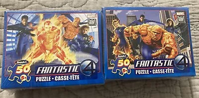 Fantastic Four 2005 Movie Puzzles (100 Pieces)  (Set Of 2) New In Box. Unopened • $15