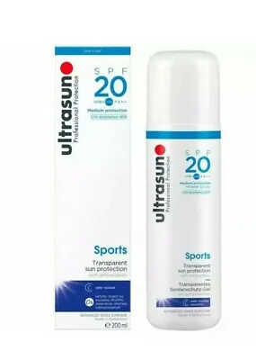 Ultrasun SPF20 Sports Sun Protection Gel Formula 200ml With Antioxidant • £21.99