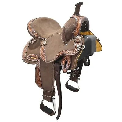 New! 12  Laramie Brown Barrel Racing Saddle By Tough One Saddlery Code: RK1112-7 • $450