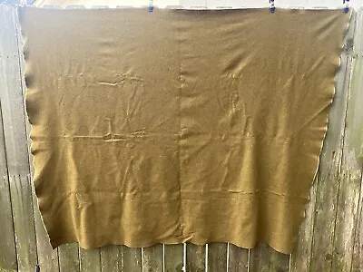 Vintage 1950s/60s US ARMY MILITARY Wool Blanket WWII Korea Era IN EUC 77”x60” • $32.99