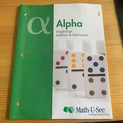 Alpha Tests Single-Digit Addition And Subtraction By Math-U-See Steve Demme New • $7