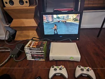 Microsoft Xbox 360 Core System Launch Edition White Console (B4K-00001) • $125