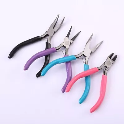 £8.69 • Buy 4Pcs  Mini Pliers Jewellery Beading Set Craft Making Hand Tools DIY Repair Kit