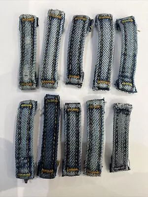 Denim Belt Loops Offcut Material In Various Colours (pack Of 10) • £6.99