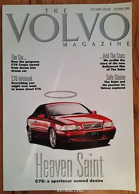 1996 VOLVO C70 COUPE Car Brochure. With Roger Moore Val Kilmer The Saint Film • $13.26