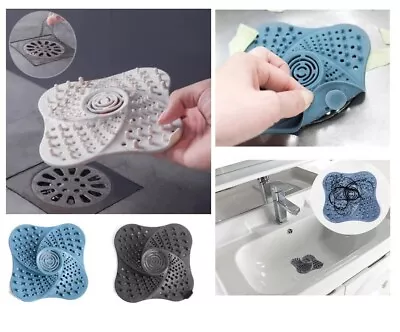 Sink Strainer Hair Trap Catcher Stopper Shower Bath Waste Drain Filter Cover UK • £3.49