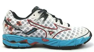 Mizuno Women's Running Shoes Lace Up Wave Precision 12 Blue Red White Size 6.5W • $53.75