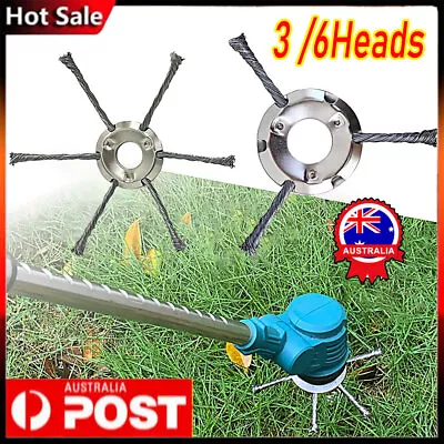 Steel Wire Trimmer Head Grass Cutter Edge Brush Blade Whipper Snippers Quickly B • $13.69