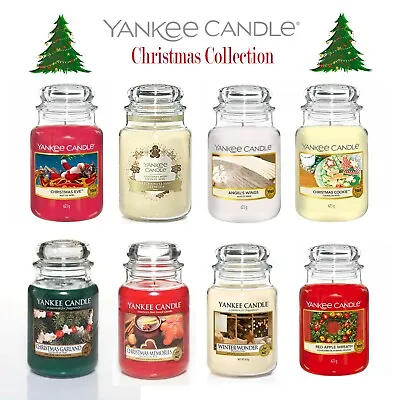 Yankee Candle Large Jar Candle  Christmas Magic Holiday Hearth Christmas Punch • £12.99