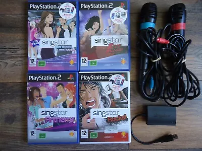 £29.99 • Buy PS2/PS3 Singstar Karaoke Anthems/Rocks/Rock Ballads/Boyband Vs GB/Mics 110 Songs