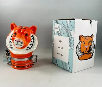 Contained Art TIGER ORANGE Porcelain Jars Airtight Containers 100mL • $6.95