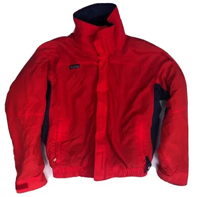 Vintage Columbia Bugaboo Mens Jacket Red Sz Medium With Inner Blue Fleece Jacket • $29.95
