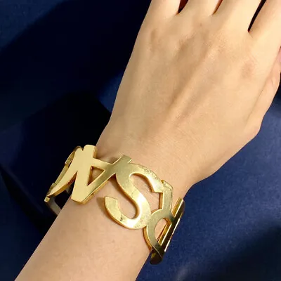 Versace Gold Color Bracelet Bangle Narrow • $239