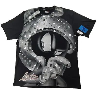 LOT 29 Marvin The Martian Shirt Mens XXL NWT Black Looney Tunes Large Print 2XL • $124.95