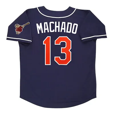 Manny Machado 1998 San Diego Padres Alternate Navy Blue Throwback Men's Jersey • $129.99