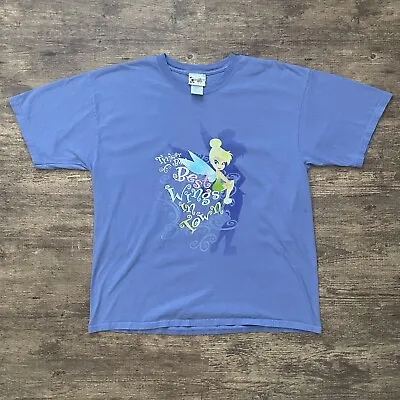 Vintage Disney T-Shirt Tinker Bell Tink Graphic 1990s Adult Men's XL USA Made • $24.88