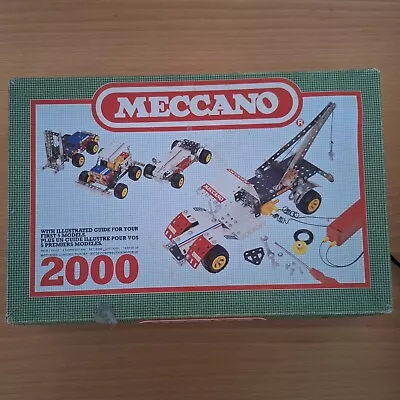 VINTAGE MECCANO 2000 SET IN BOX Incomplete  • £29.99