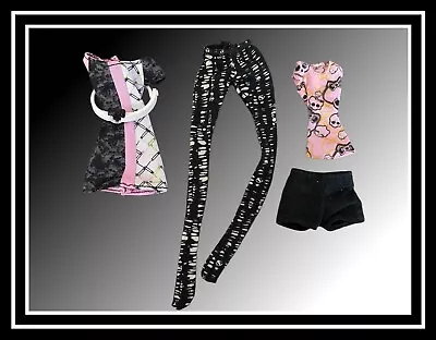 Monster High Scarah Screams I Heart Love Fashion Dress Belt Top Shorts Leggings • $23.96