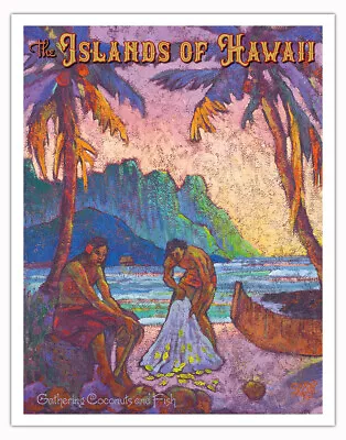 Islands Of Hawaii - Vintage Hawaiian Travel Poster By Rick Sharp • $15.98