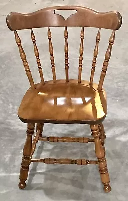 Vintage S.BENT & BROS. 32” Colonial Side Dining Chair Maple 1071 481 • $55